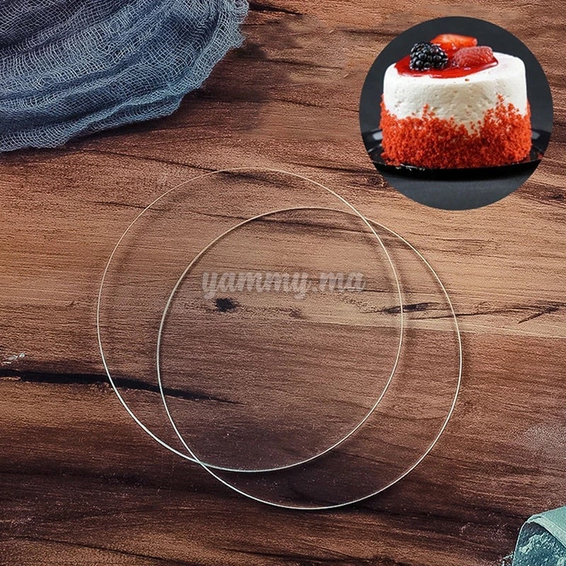 Plateau à Ganache Plexiglas Rond 21cm