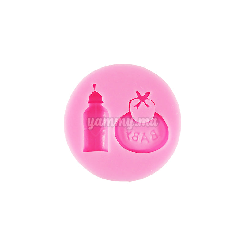 Moule Silicone Biberon et Bavette