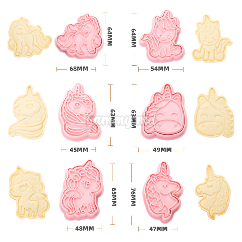 6 Emporte-Pieces Licorne
