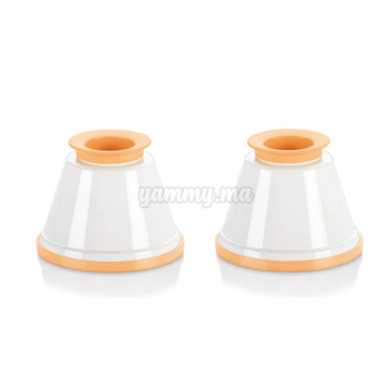 4 Moules à Flan Individuels en Plastique