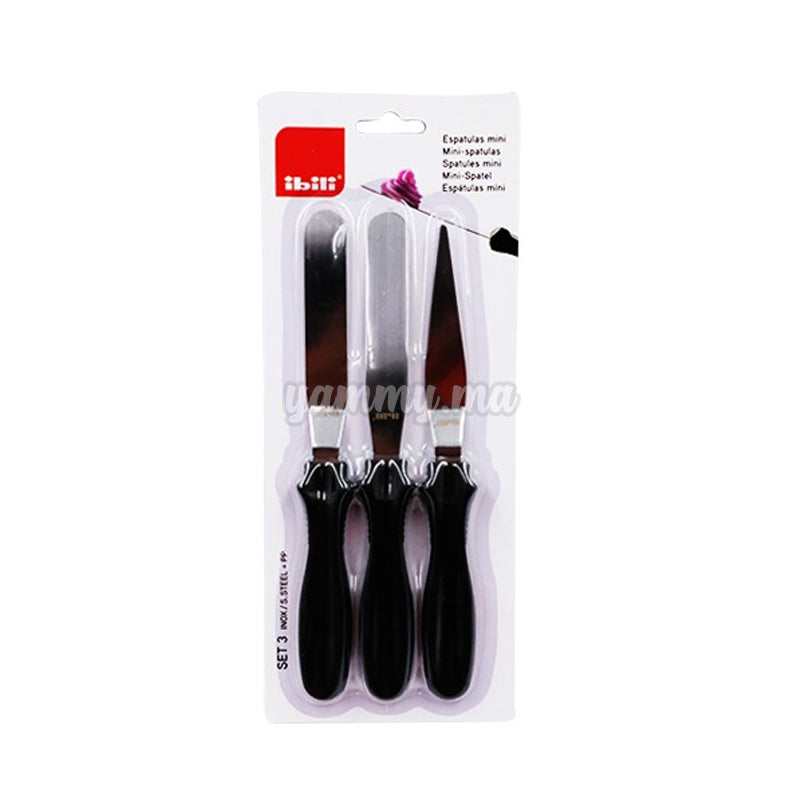 Ens. 3 Spatules Mini 10cm Ecoprof - Ibili 738000E