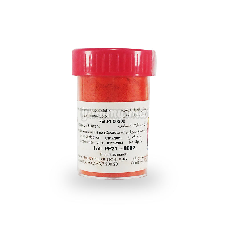 Colorant Alimentaire Liposoluble Lake Jaune Soleil 10gr - Coloratine