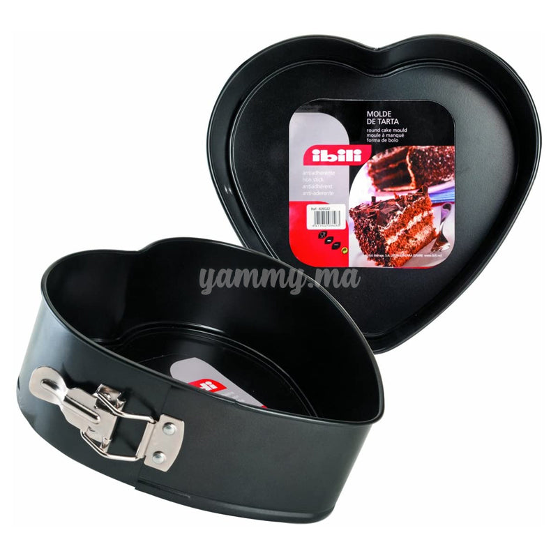 Moule Anti-Adhésif Demontable Coeur 22/H7.5 cm - Ibili 826022