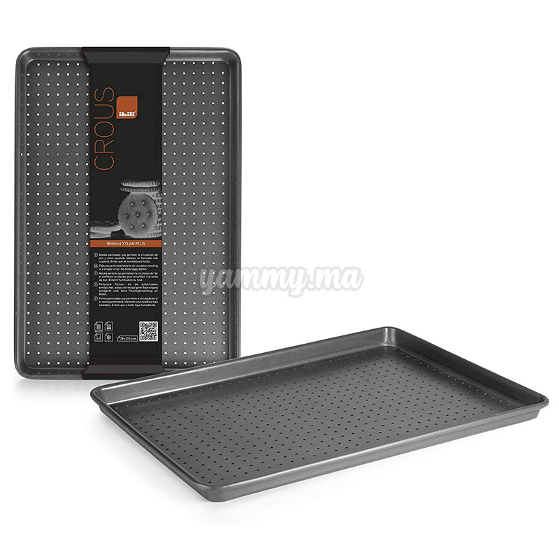 Plaque à Biscuits Perforé 29x27xh2 cm Crous - bili 835539