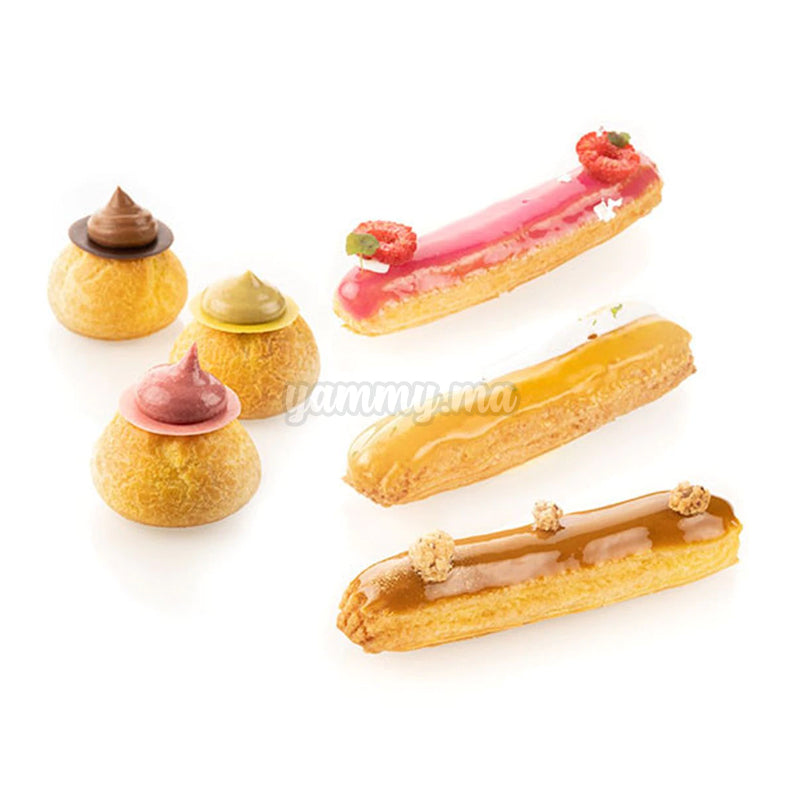 Tapis en Silicone Perforé "AIR MAT ECLAIR-CHOUX" 30x40 cm - Silikomart