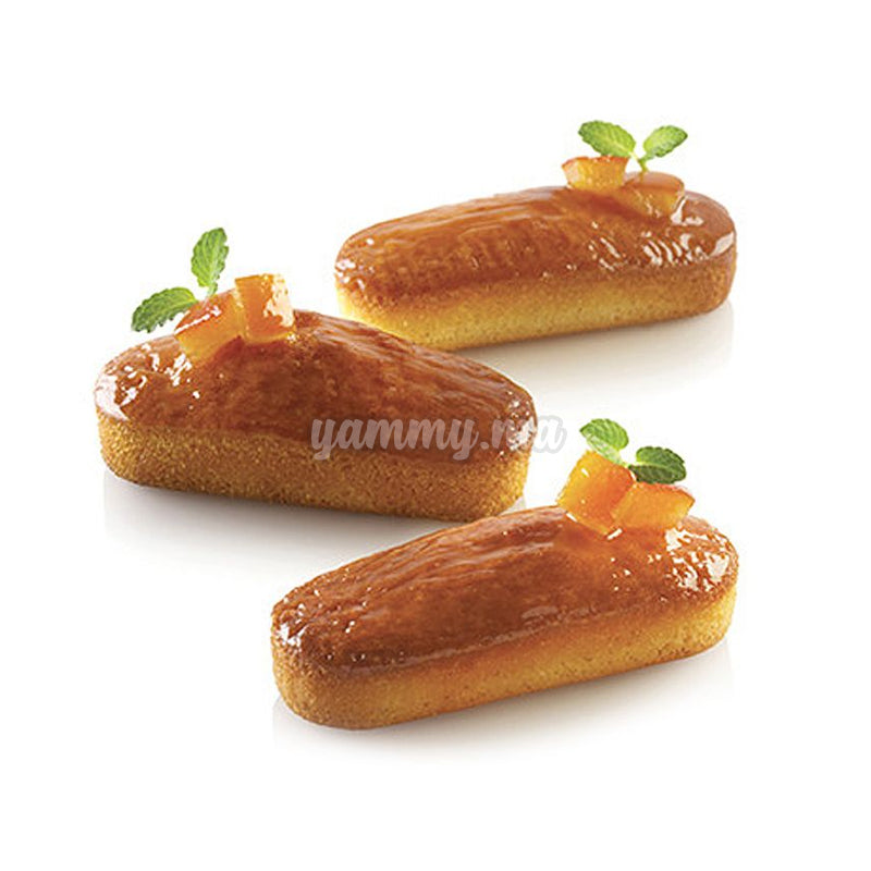 AIR PLUS 03 - 6 Mini Plum Cake 40 x 94 x h25 mm - Silikomart