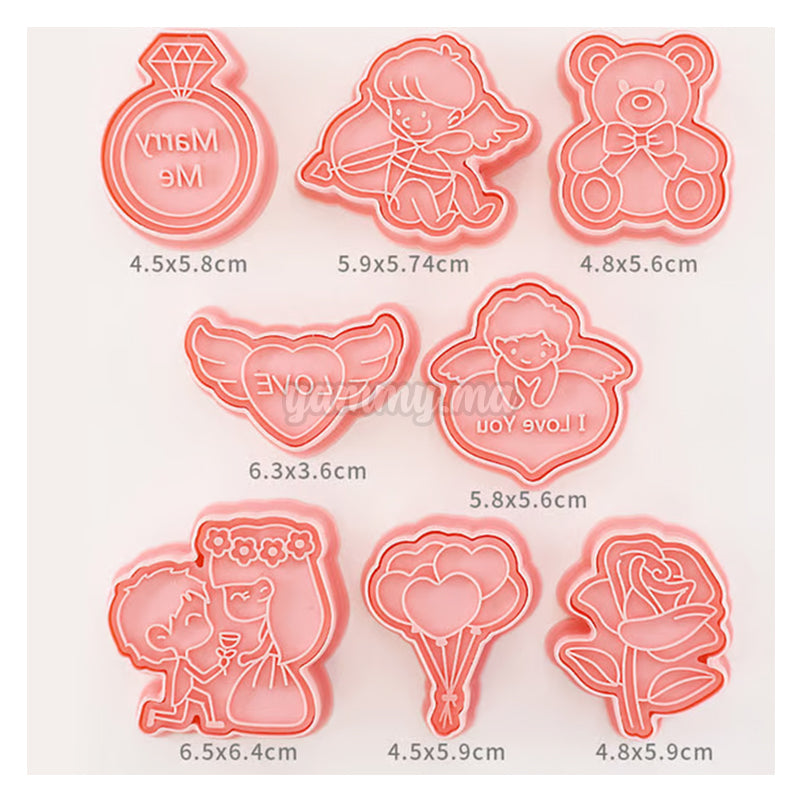 EMPORTE-PIÈCES THÈME AMOUR LOVE