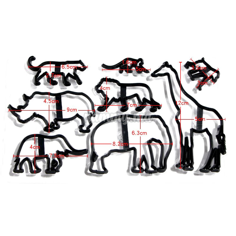 Lot 8 Emporte-pièces Animaux