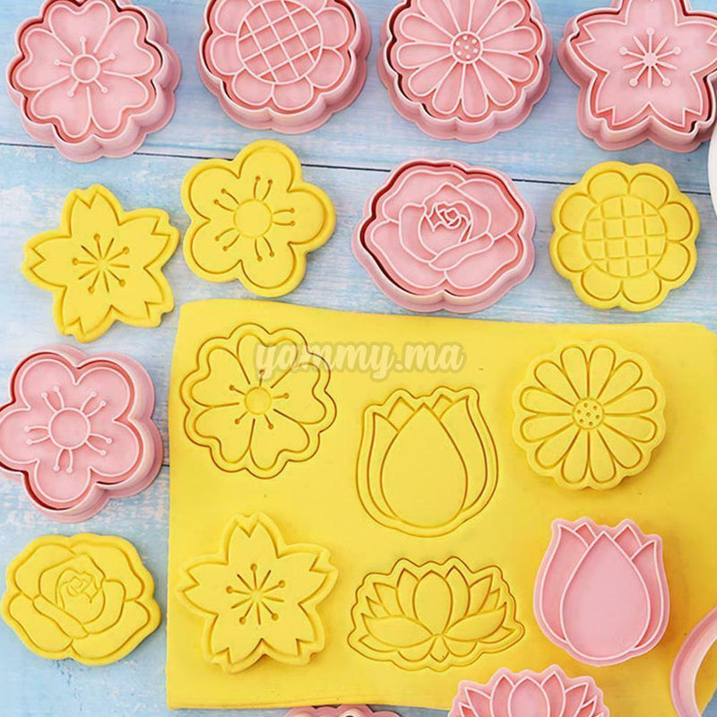 Emporte-pièce et découpoirs fleurs pour pâtisserie