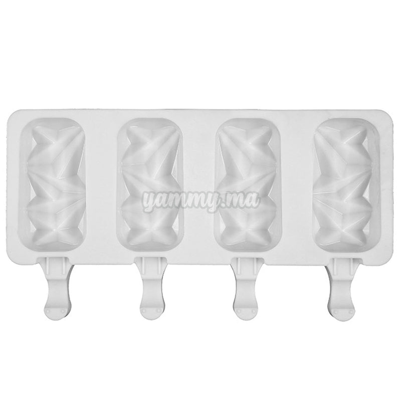 Moule Silicone 4 Glaces Géométriques
