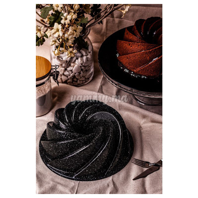 Moule à Gâteaux en Granite 25.4cm "Gülü" Noir - Taç