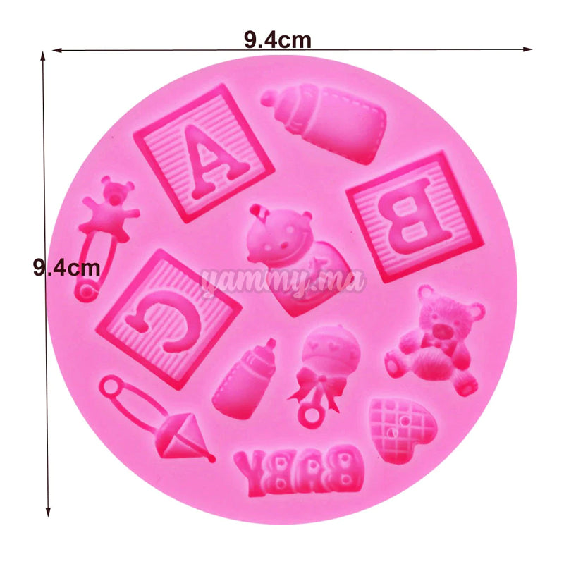 Moule Silicone Bébé pour Pâte à sucre