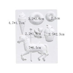 Moule Silicone Cheval pour Pâte à sucre