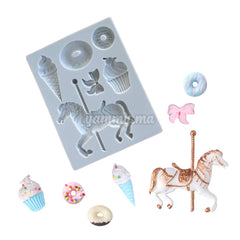 Moule Silicone Cheval pour Pâte à sucre