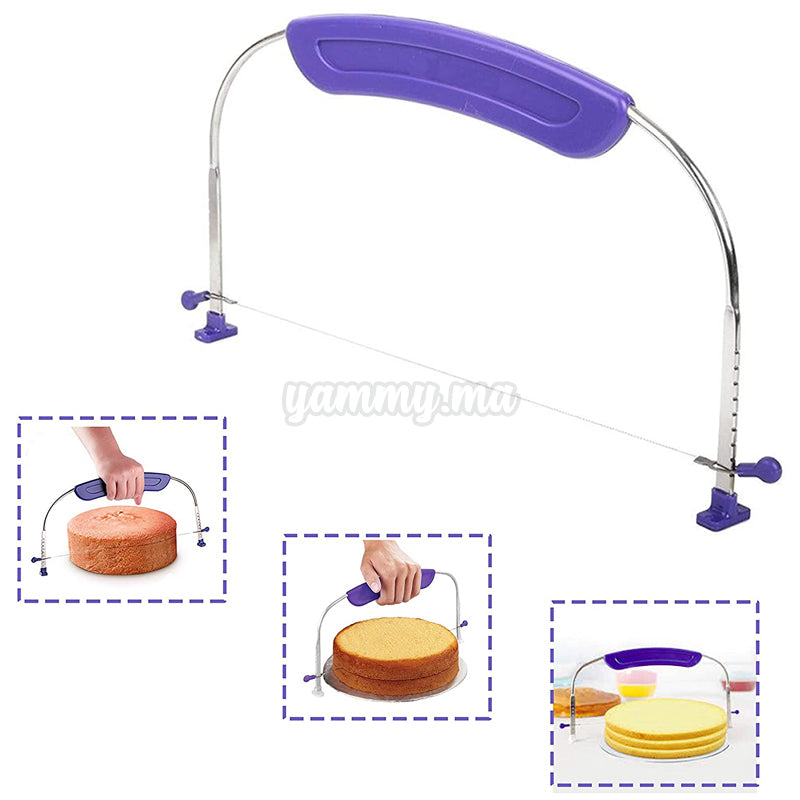 Niveleur de Gâteau à 1 fil en acier inoxydable