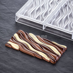 Moule Chocolat en Polycarbonate Fluid "PC5030" - Pavoni