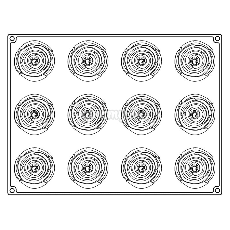 Moule Silicone La Vie en Rose 30/40 cm "PX4386" - Pavoni 