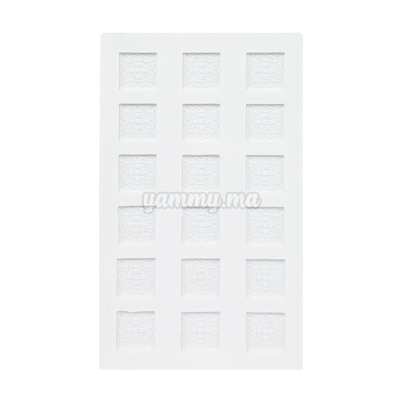 Moule Silicone Chocolat Arabesque Carré