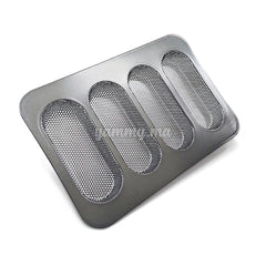 Moule à pain de Hot-dog 4 Cavités 34 x 23 cm - Patisse