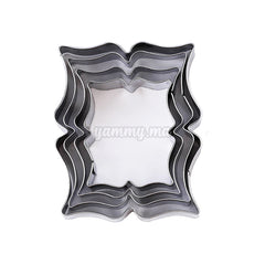 Lot 4 Emporte-pièces Plaque & Cadre en Acier-inoxydable