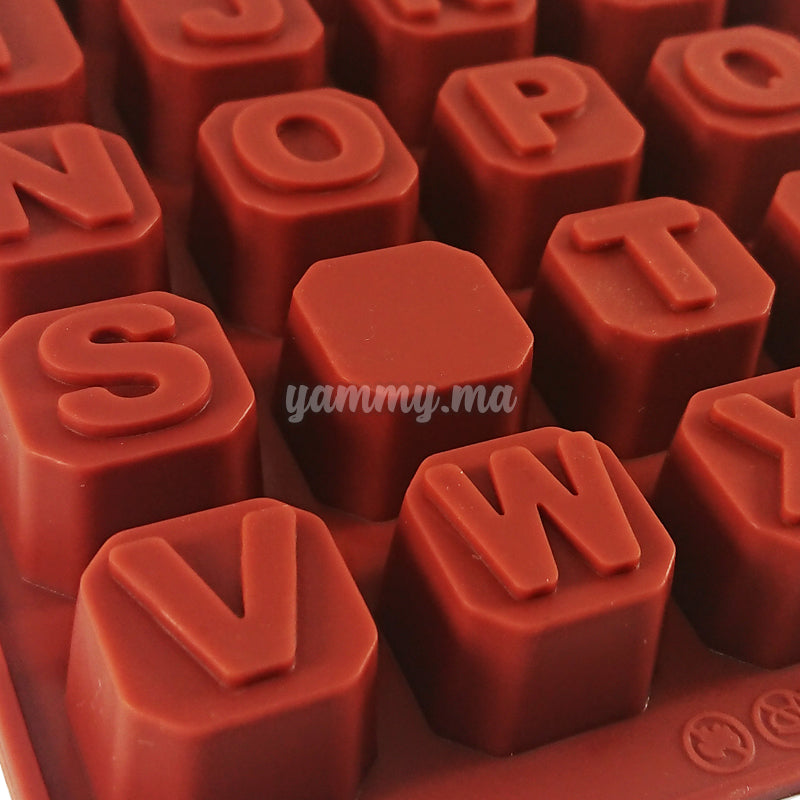 Moule Silicone Cubes Alphabet