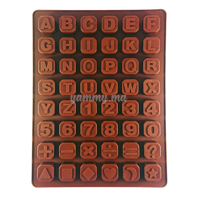 Moule Silicone Cube Alphabet