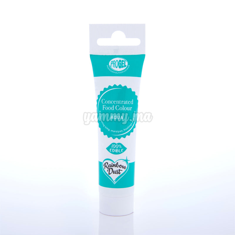 Colorant Alimentaire ProGel Bleu Aqua 25g - Rainbow Dust
