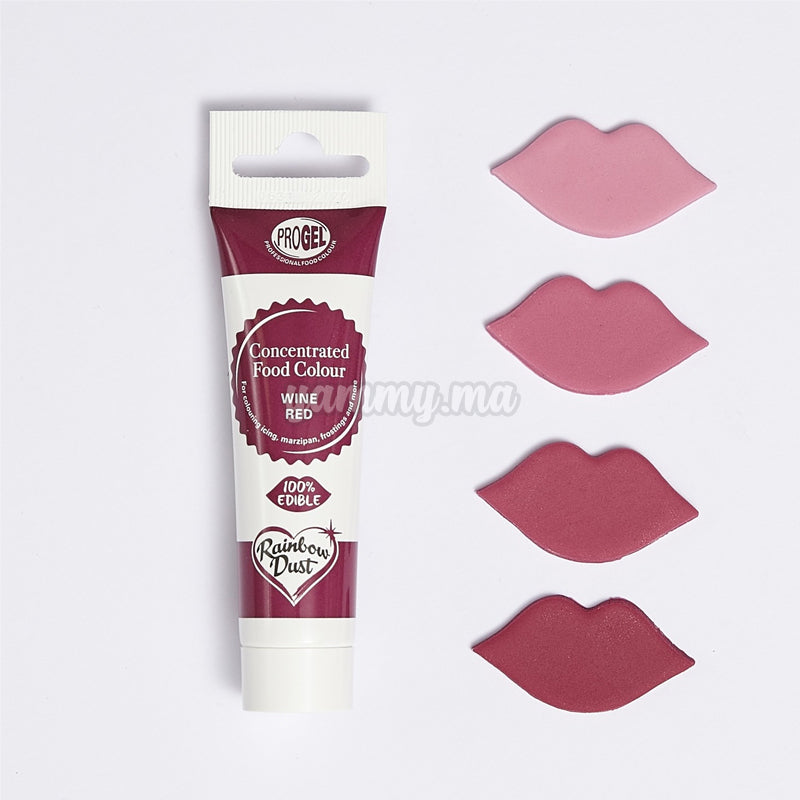 Colorant Alimentaire ProGel Blordeaux 25g - Rainbow Dust