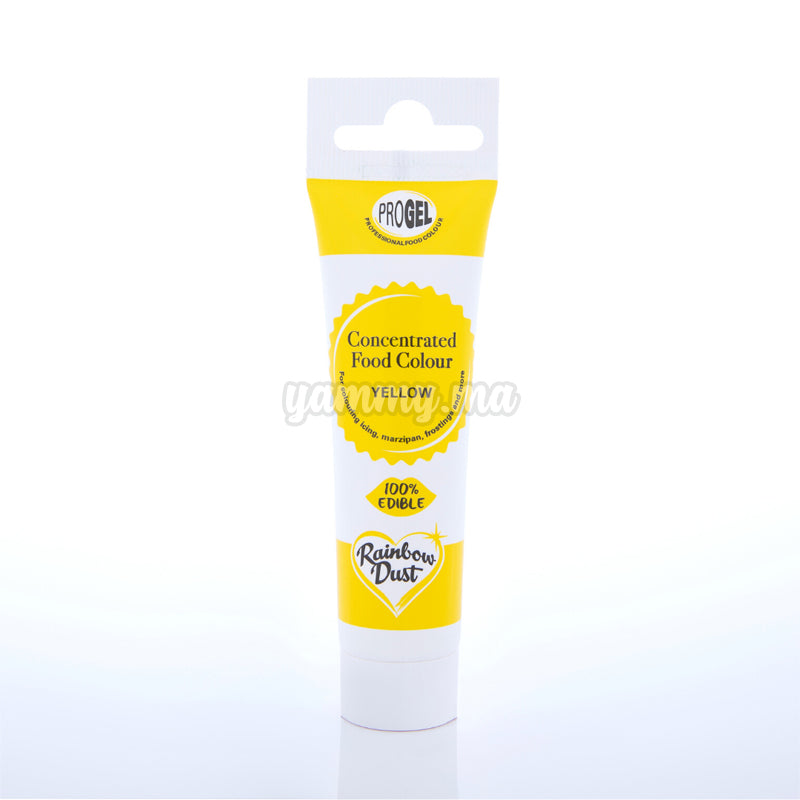 Colorant Alimentaire ProGel Jaune 25g - Rainbow Dust