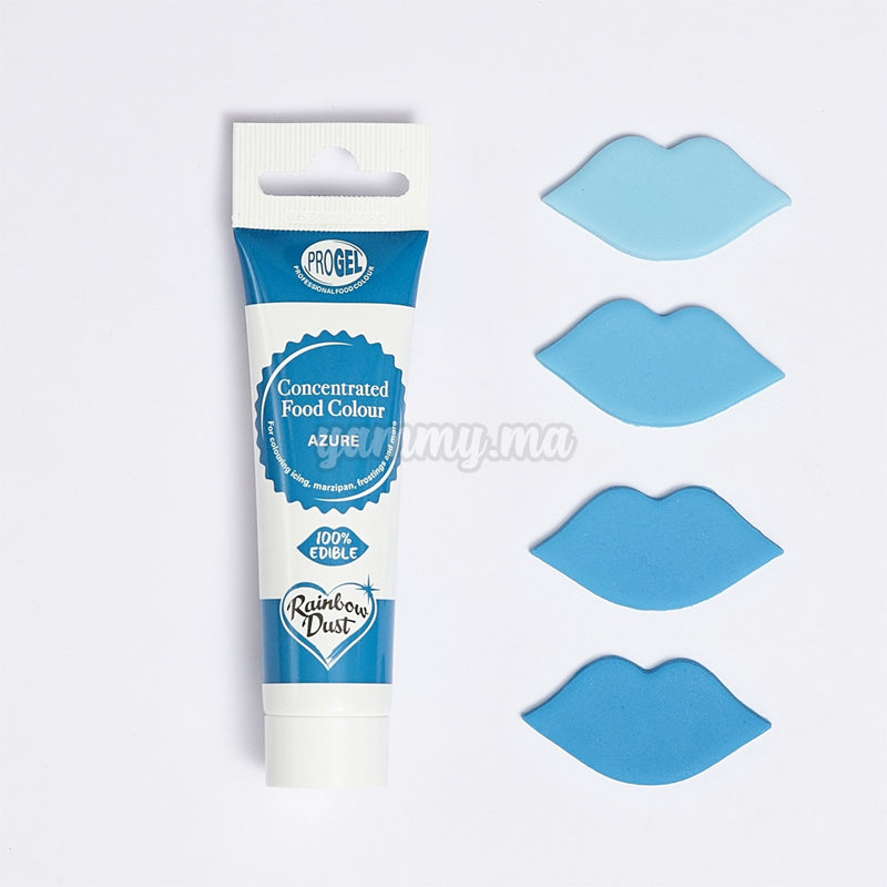Colorant Alimentaire ProGel Bleu Azure 25g - Rainbow Dust