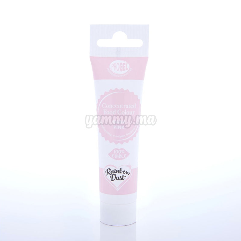 Colorant Alimentaire ProGel Rose Clair 25g - Rainbow Dust