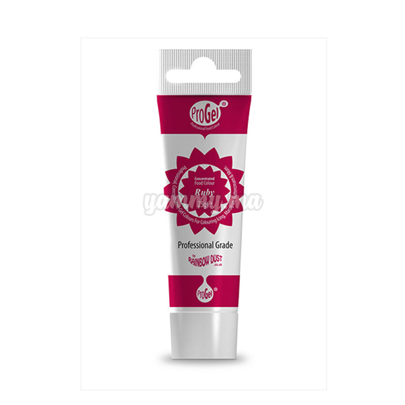 Colorant Alimentaire ProGel Ruby 25g - Rainbow Dust