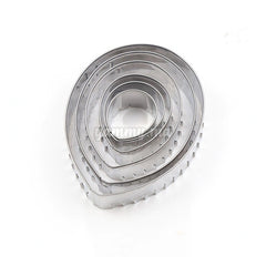 Lot 6 Emporte-pièces Rose en Acier-inoxydable