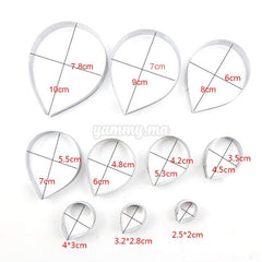 Lot 10 Emporte-pièces Rose en Acier-inoxydable