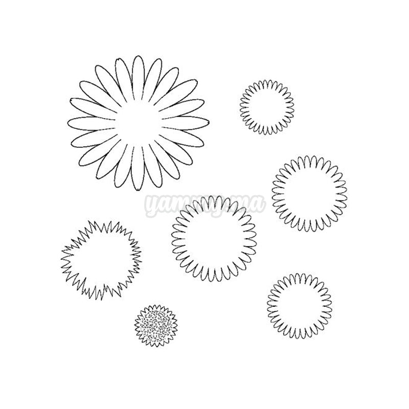 Lot de 7 Emporte-pièces de Tournesol