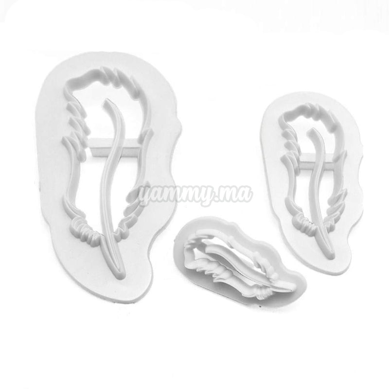 Set 3 Emporte-pièces Plumes