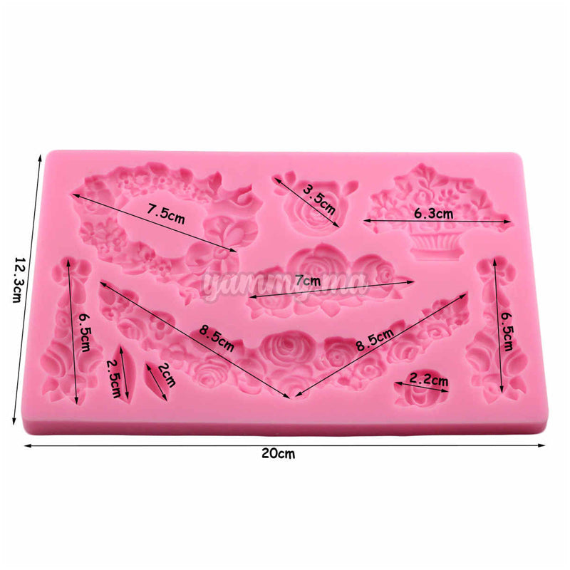 Moule Silicone 8 Fleurs