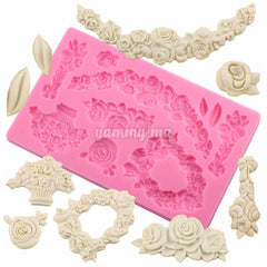 Moule Silicone 8 Fleurs
