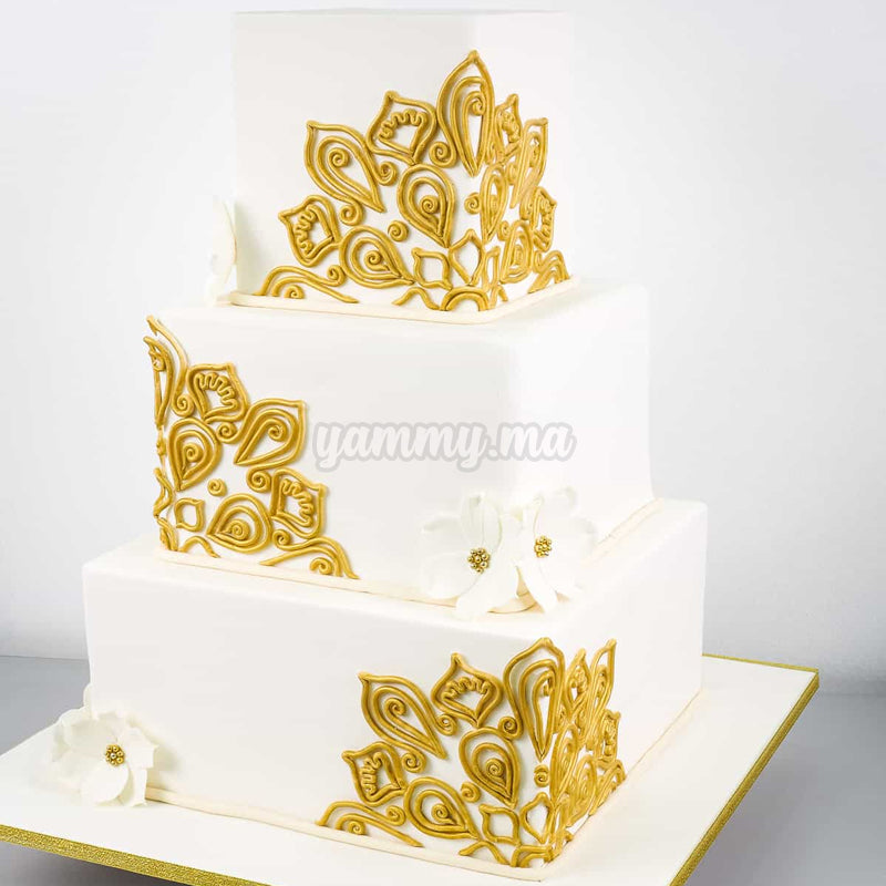 Ens. de 3 Moules Inox Carre 15/18/20 x H 15 cm