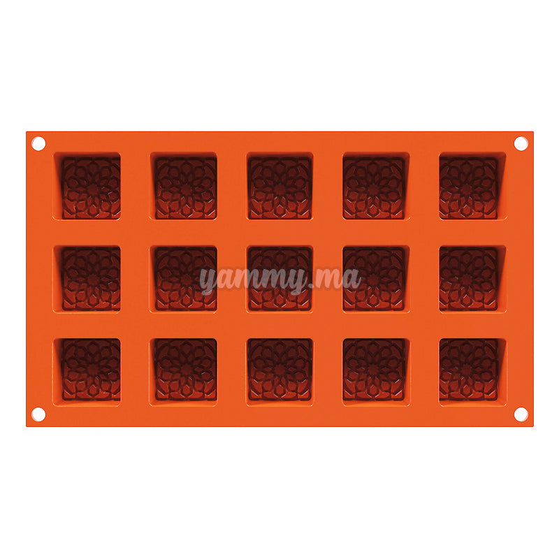 Moule Silicone  Mauresque Carre Arabesque SF379 Silikomart