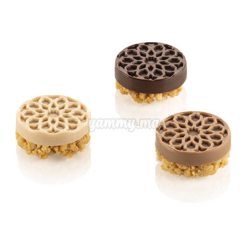 Moule Silicone Mauresque Carre Arabesque SF378 Silikomart