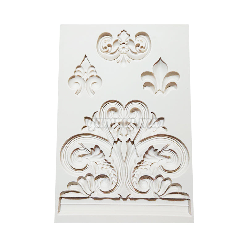 Moule Silicone 4 Feuilles Rétro