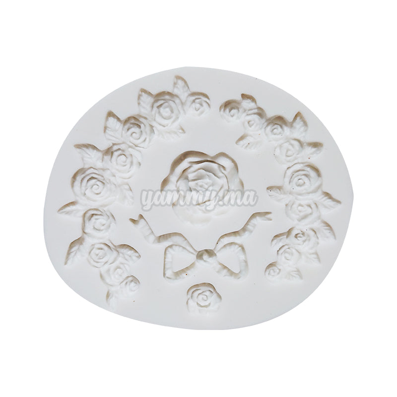 Moule Silicone 5 Fleurs